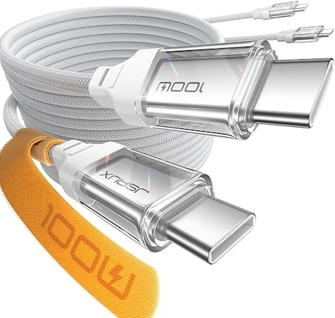 كابل USB من النوع C 3.0 امبير بطول 1 متر من سلسلة فليكس من جيه سوكس، لون ازرق