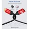 HDMI Male To HDMI Female Extension High Speed 4K@60Hz Adapter Durable Nylon Braided , 3.3FT Black &amp; Red