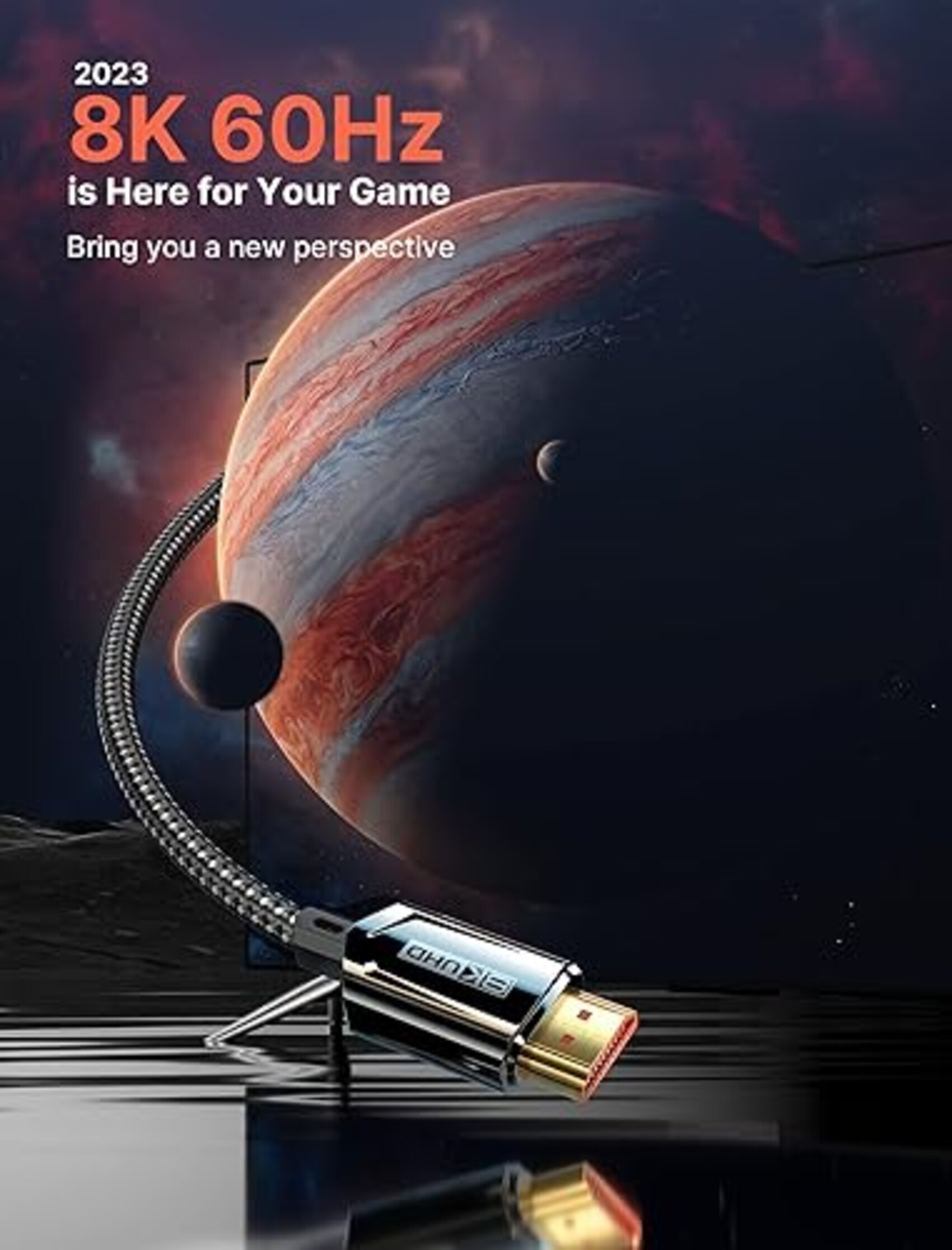 تسوق كابل HDMI 8K 2.1 بطول 16 قدم من جي سوكس، طويل فائق