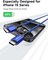JSAUX USB C to USB C Cable 100W/5A [1-Pack ], QC 4.0/USB PD Type-C Fast Charging Cord Compatible with MacBook Pro/Air M2, iPad Pro 12.9/iPad Air/Mini 6 Samsung Galaxy S23 S22 Switch Blue (2M)