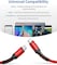 كابل توصيل USB نوع C الى USB نوع C من جيه سو، شحن سريع بقدرة 100 ، بلون احمر، وبطول 3 متر، (هاتف ذكي، محول الشحن)