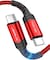 كابل توصيل USB نوع C الى USB نوع C من جيه سو، شحن سريع بقدرة 100 ، بلون احمر، وبطول 3 متر، (هاتف ذكي، محول الشحن)