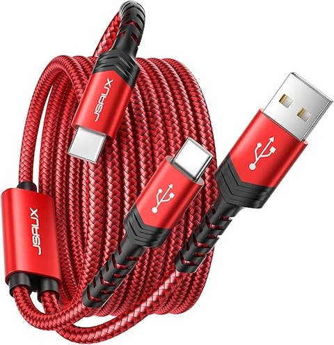 كابل USB C للشحن السريع بطول 2 متر وقدرة 60 وات من جي سوكس شاحن منفذ إلى بشدة تيار 3.1 امبير سلك شحن بمنفذ نوع متوافق مع سامسونج جالاكسي واي باد برو - اير ميني وماك بوك