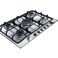 Franke Built-in Gas Hob, 75 cm, 5 Burners, Cast Iron Pan Supports, Stainless Steel, FHTL755 4GTCXSC