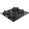 Franke Built-in Gas Hob, 60 cm, 4 Burners, Cast Iron Pan Supports, Black Glass, FHCR6044GHEBKC