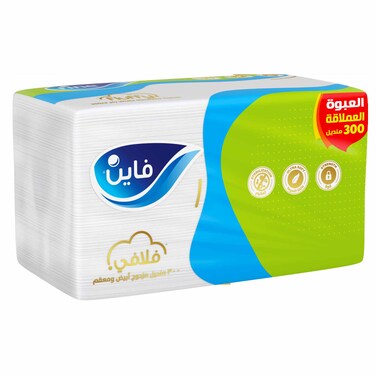 فاين فلافي مناديل للوجه 300 منديل طبقتين