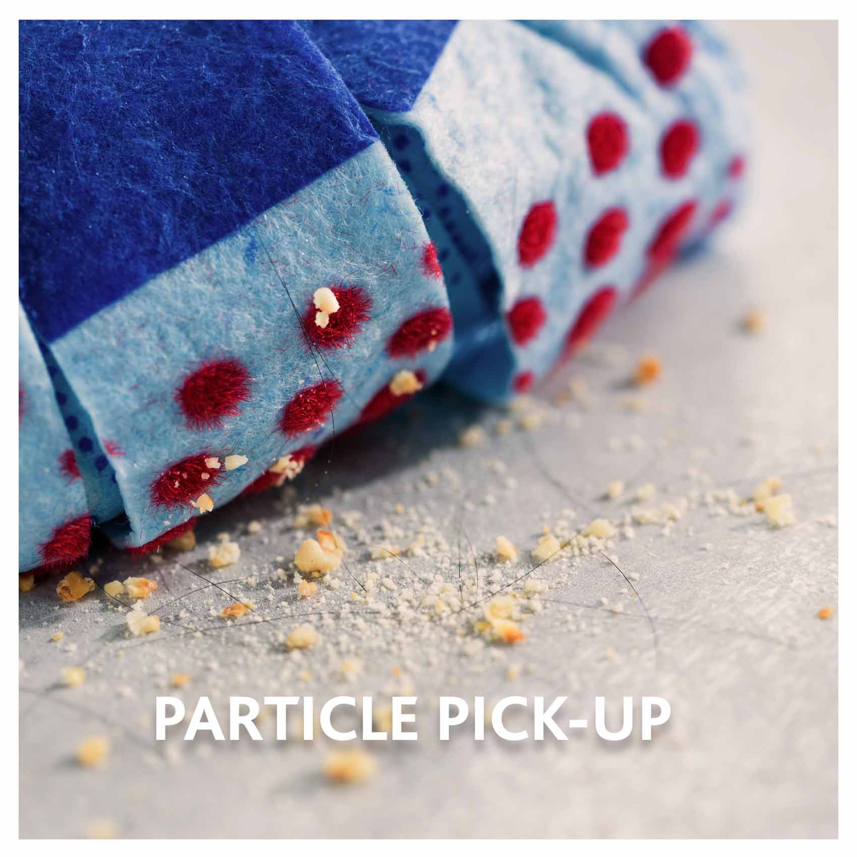 Vileda 3action Supermocio Floor Mop with a Stick, Versatile, Red Spot Eraser, Blue Microfibre, 3d Red Spots, 14 X 7 X 157 Cm product thumbnail 6