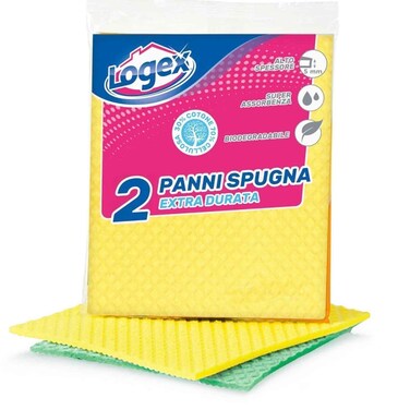 لوجكس قماش إسفنجي قياس 17 × 18 سم عدد 2