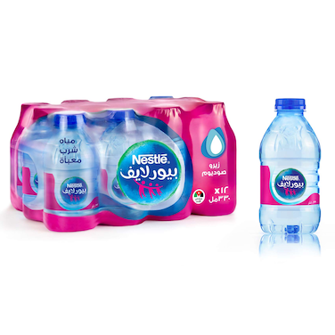 نستله مياه بيور لايف 330 مل 12 حبة