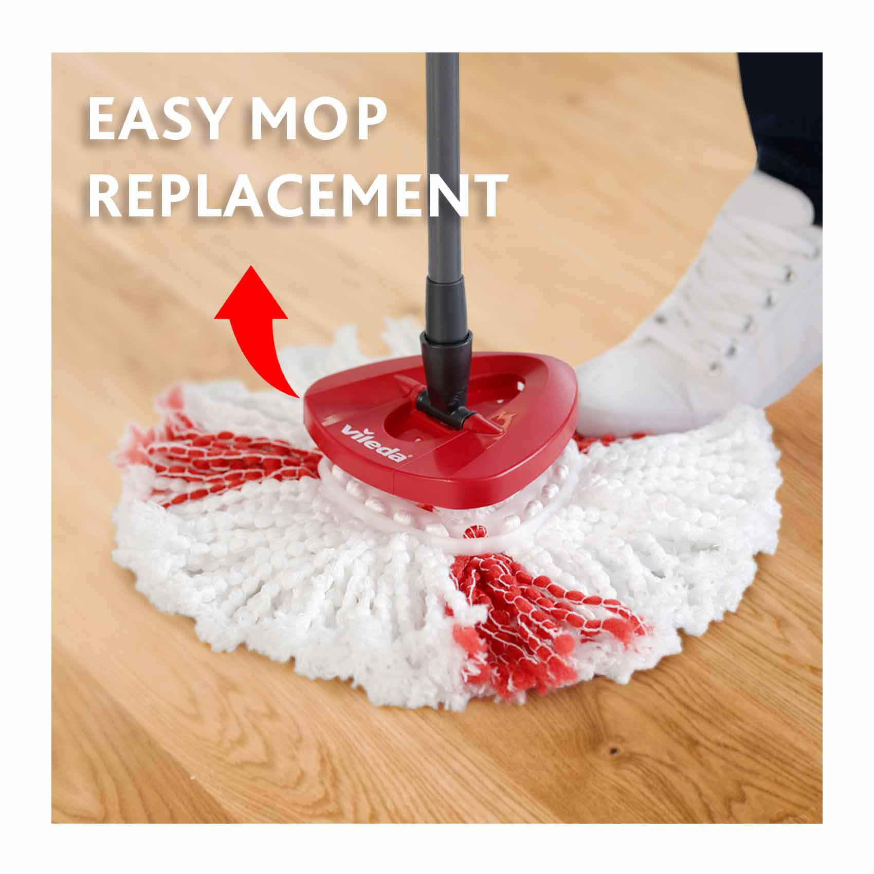 Vileda Turbo 2in1 mop refill – suitable for all hard floor surfaces product thumbnail 3