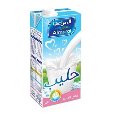 المراعي حليب خالي الدسم 1 لتر 