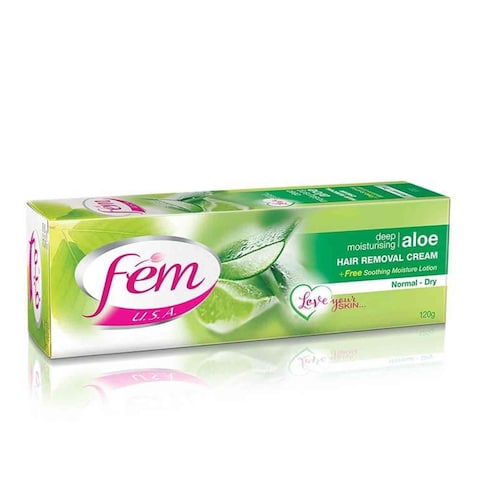 Fem Aloe Vera Hair Removal Cream 120 Gram