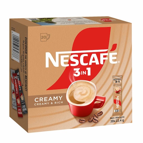 NESCAFE Three In One Creamy Latte 22.5 Gram 20 Pieces