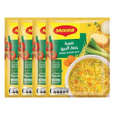 ماجي شوربة خضار الربيع 59 غرام 4 حبات