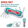 Total Folding Hex Key Wrench Set 8 In 1
