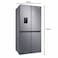 SAMSUNG Fridge RF48A4010M9 466 Liters Stainless Steel