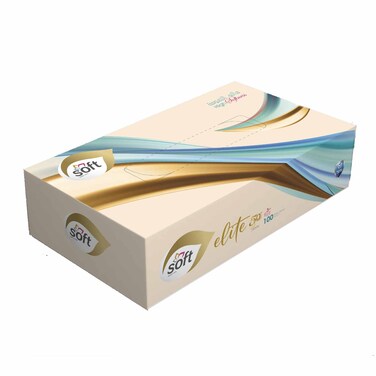 Soft Elite White Tissues 3 Ply 100 Sheet