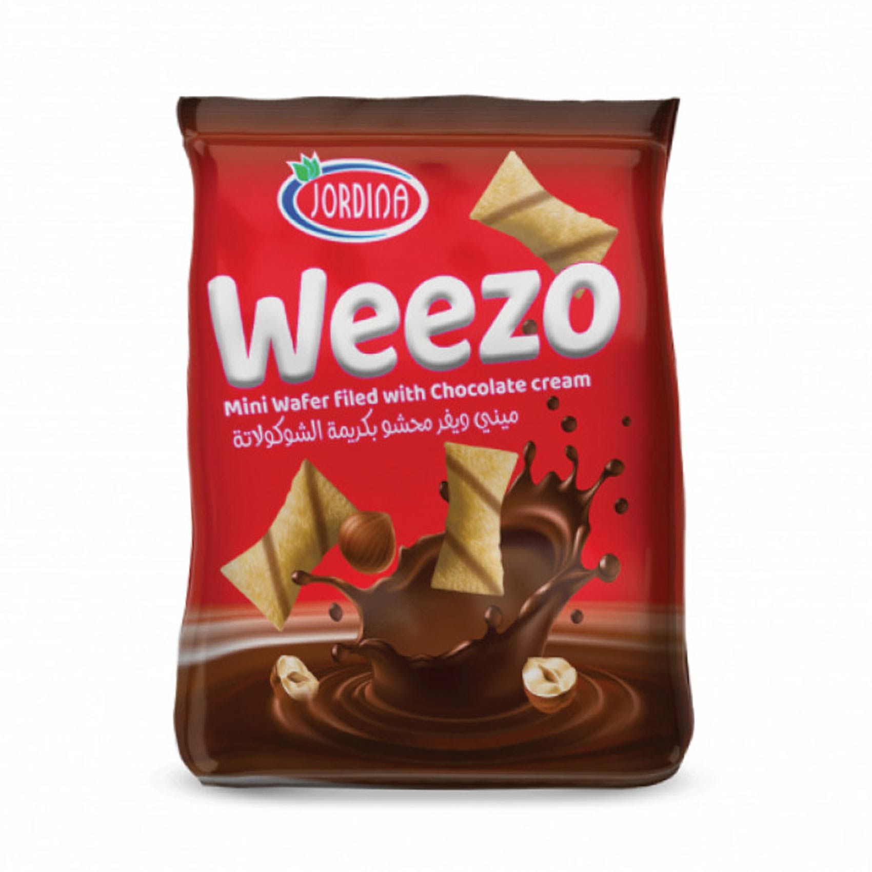 Jordina Weezo Mini Wafer Filled With Chocolate Cream 30 Gram