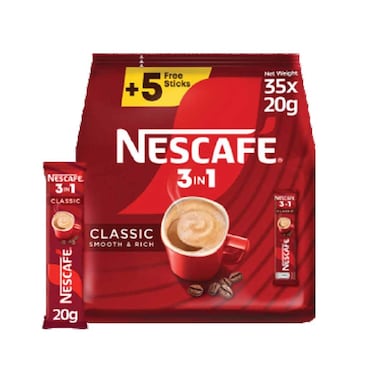 Nescafe My Cup Three In One Classic 20 Gram 30 + 5 Pieces Free