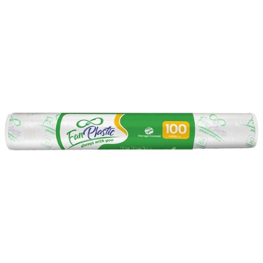 فان بلاستيك رول تغليف طعام نايلون 100 متر 30 سم