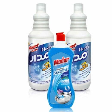 Madar Flaget Liquid 900 Ml 2 Pieces + Dishwashing Liquid Pin 700 Ml