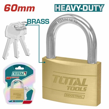 TOTAL BRASS PADLOCK 60MM