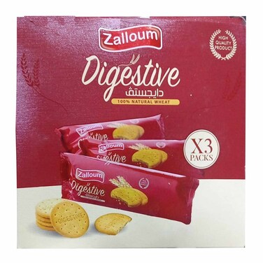 Zalloum Biscuits Digestive 135 Gram 3 Pieces