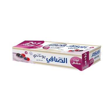 الصافي لبن يوناني بنكهة التوت 150 غرام 3 حبات