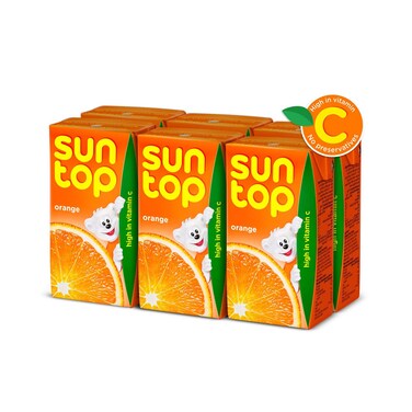 Suntop Orange Jiuce 125 Ml 6 Pieces