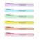 Faber-Castell Textliner 38 Pastel Assorted Hanging Sleeve Box 6 Pieces