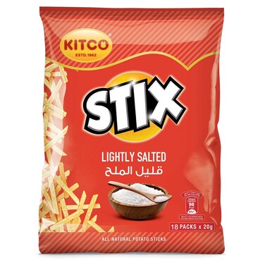 كيتكو ستيكس شيبس قليل الملح 20 غرام 18 حبة