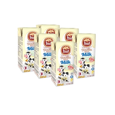 بلدنا حليب بنكهة الفانيلا 125 غرام 6 حبات