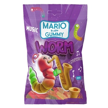 ماريو حلوى الجيلي وورم 50 غرام