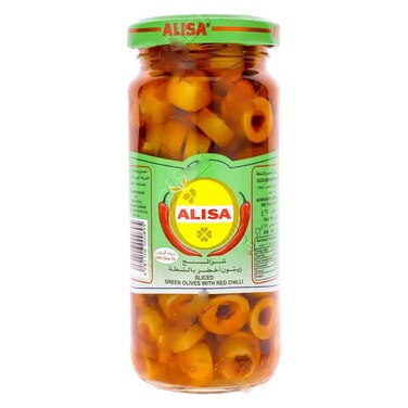 اليسا زيتون اخضر بالشطة 440 غرام