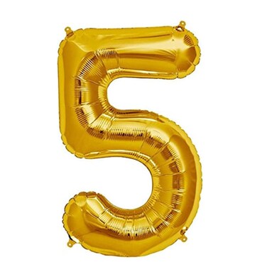 شوباك بالون فويل عيد ميلاد رقم 5