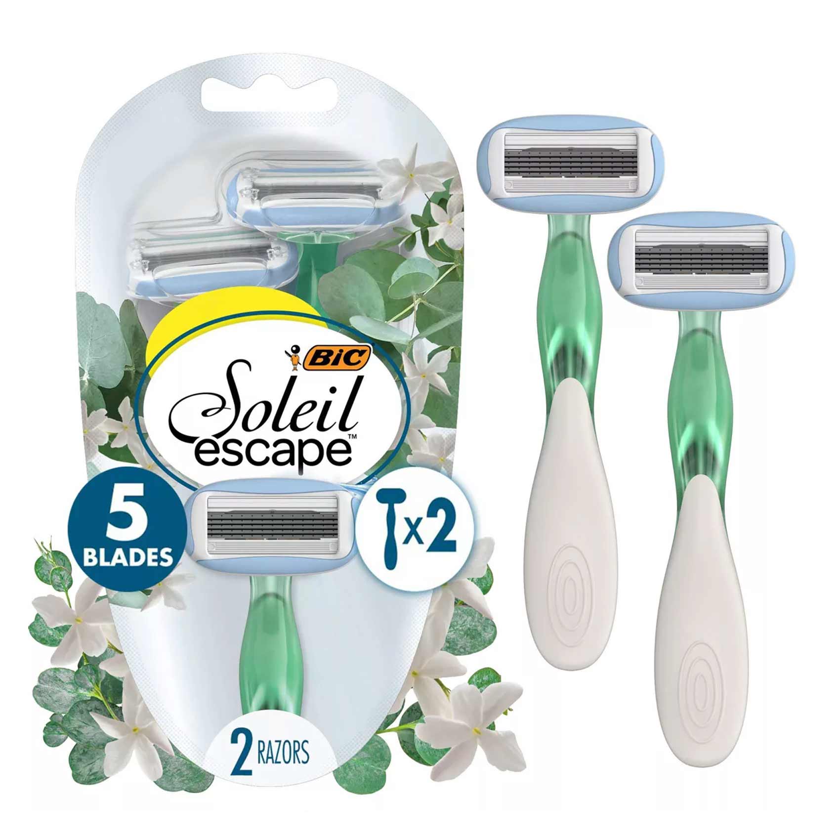 Bic Soleil Escape 5 Blade Razor 2 Pieces product thumbnail 2