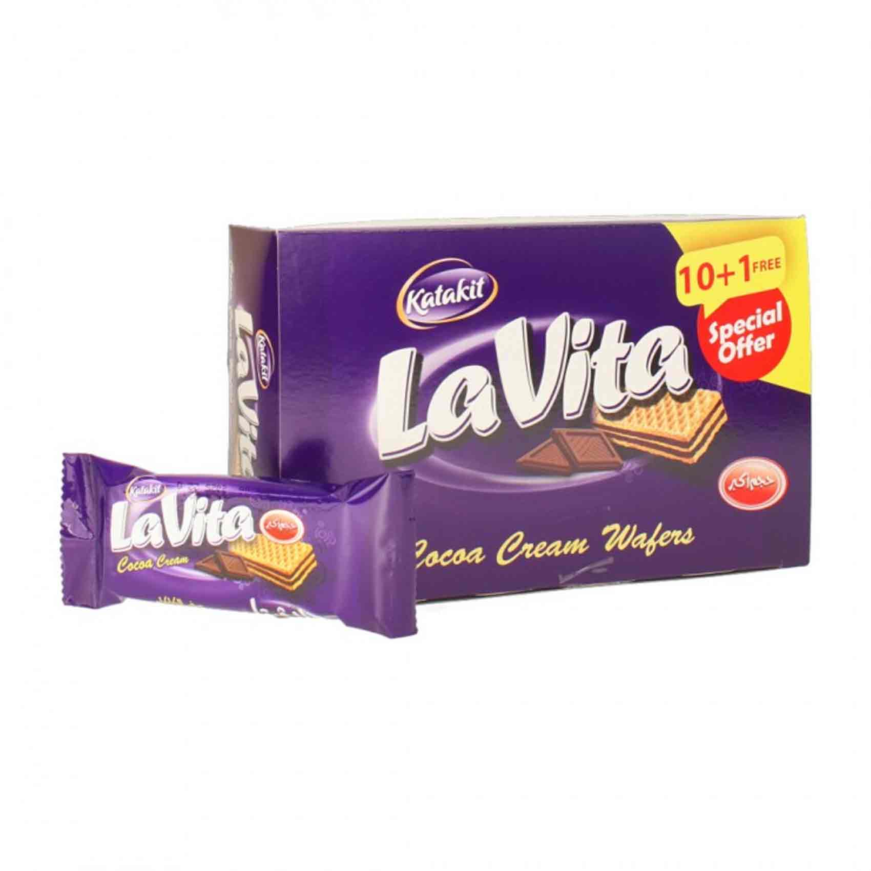 Katakit Lavita Wafer Cocoa 242 Gram 11 Pieces product thumbnail 2