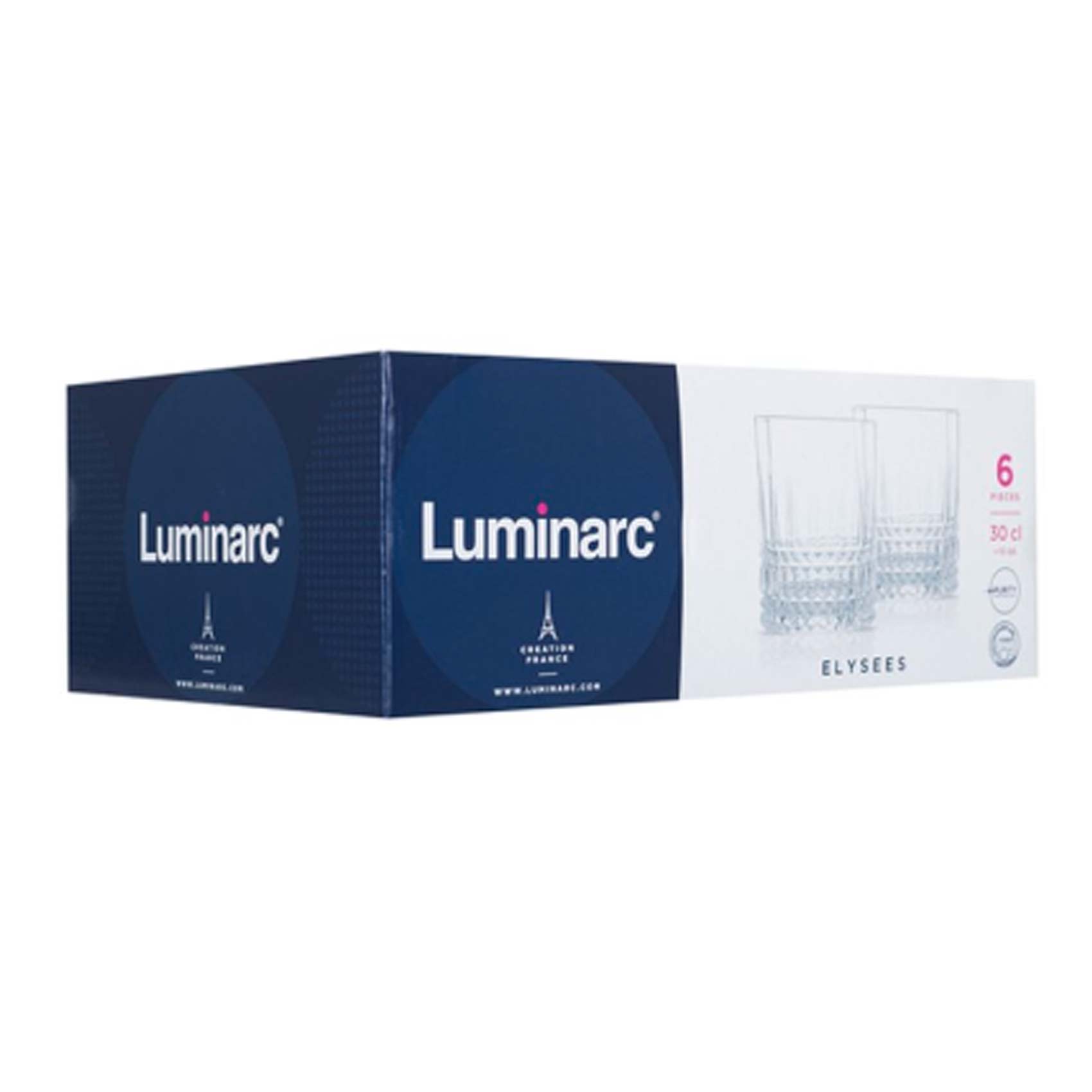 Luminarc Elysees Glass Tumbler 310 Ml 6 Pieces product thumbnail 2