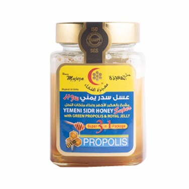 معجزة الشفاء عسل سدر يمني سوبر بغذاء الملكات و العكبر 500 غرام