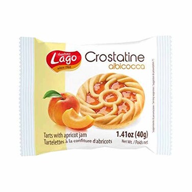 Lago Crostatine Tarts With Apricot Jam 40 Gram