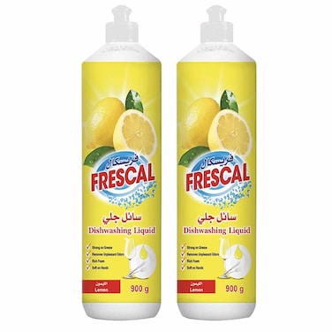 فريسكال سائل جلي رائحة الليمون 900 غرام عدد 2