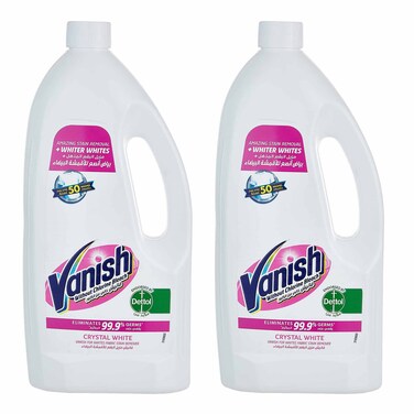 Vanish Stain Remover Liquid White 1 Liter 2 Pieces