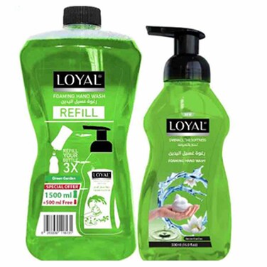 Loyal Foam Wash Green 1.5 Liter + Loyal Foam Wash Green 500Ml