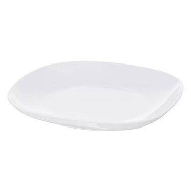 Kulsan Square Bergama Plate Melamine 17 Cm White
