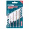 Total 4Pcs Hss Twist Drill Bits Set
