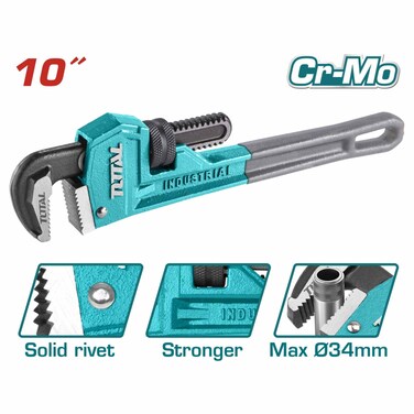Total 10-Inch Pipe Wrench
