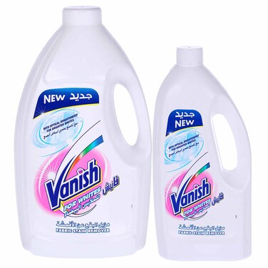 Vanish Fabric Stain Remover White 3 Liter + Vanish Fabric Stain Remover White 1 Liter