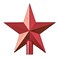 Plastic Star For Christmas Tree Decoration 20 CM Red Color
