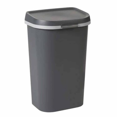 Curver Flat Step Pedal Dustbin 50 Liter Dark Grey
