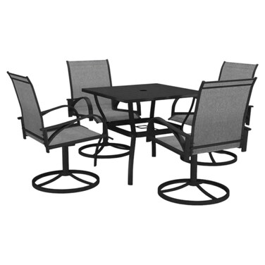 Garden Set With Square Table 5 Pieces